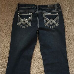 Earl Jeans Dark Blue Boot Cut with Studded Pocket Design
